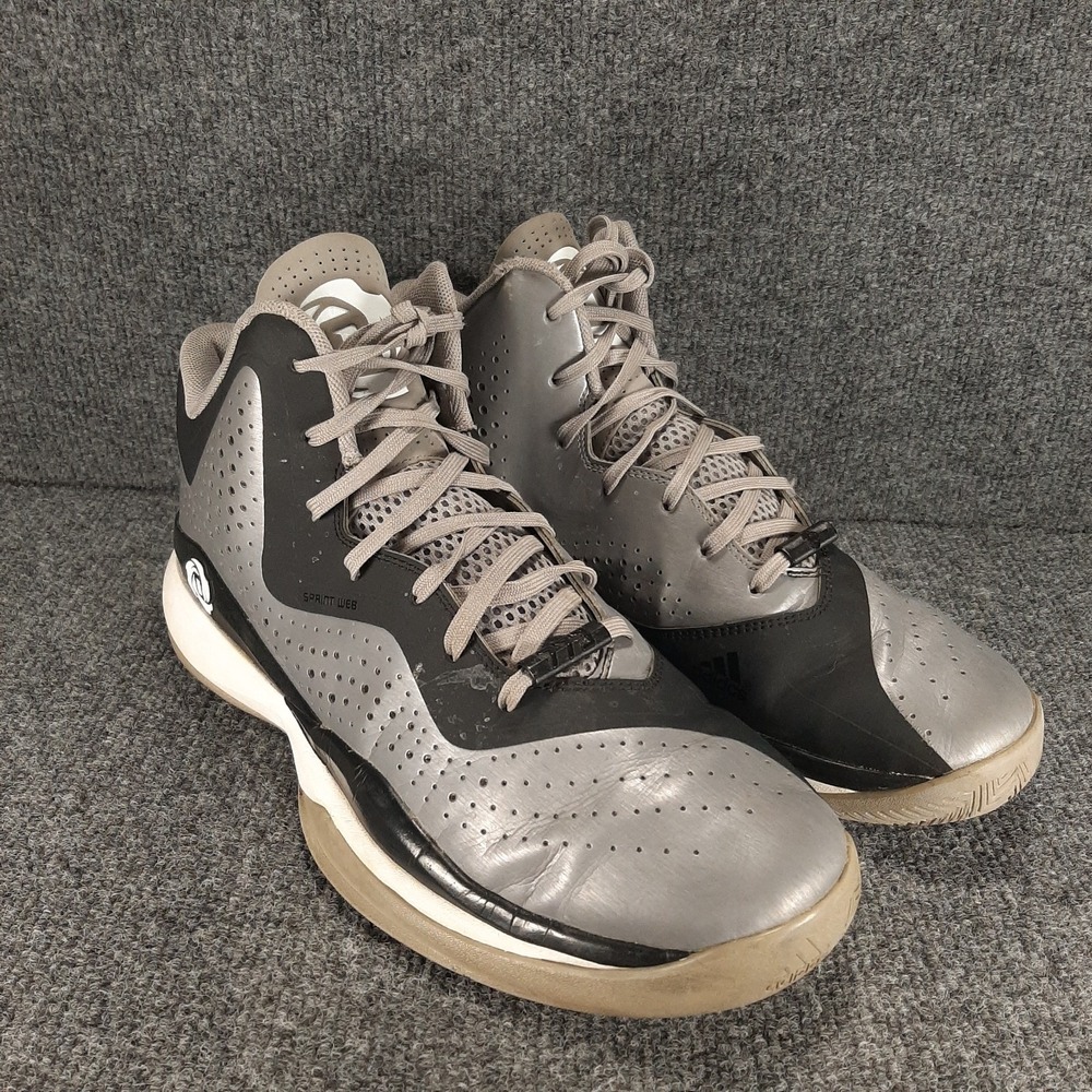 Adidas D Rose 773 Basketball Shoes C75724 Men's Size 11 Gray Black Sprint Web